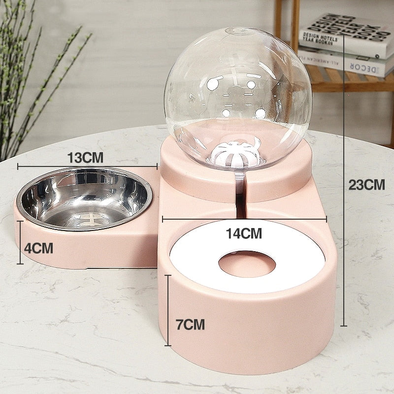 HOOPET Pet Bubble Automatic Cat Water Fountain For Pets Water Dispenser Large Drinking Bowl Cat Drink 2.8L No Electricity