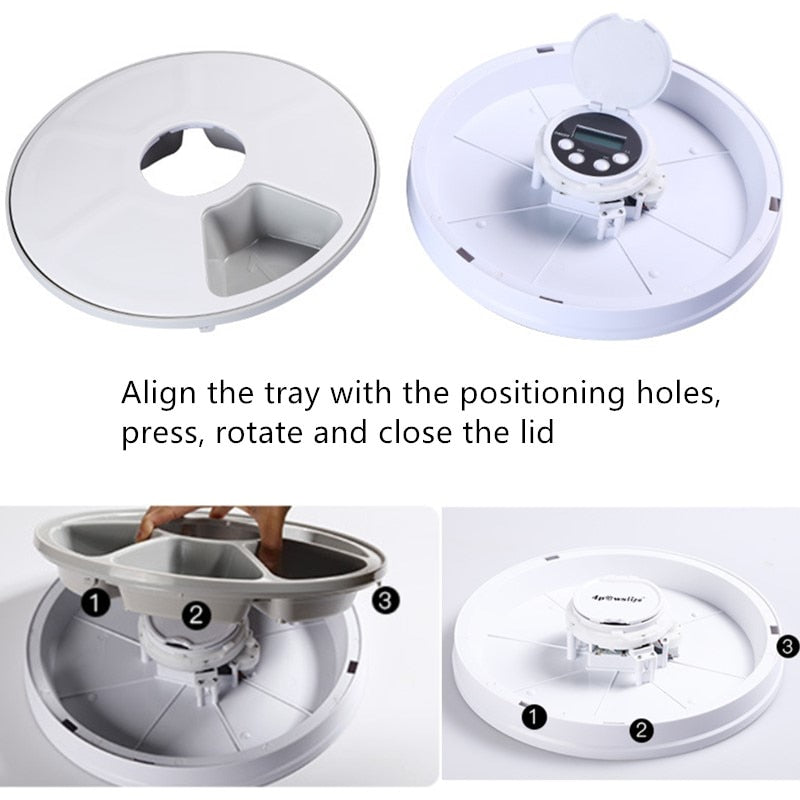 Automatic Pets Feeder Smart Food Dispenser For Cats Dogs With Voice Remind Pet Feed Tool Timer Bowl Pet Feeding Dog Accessories