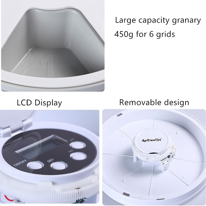 Automatic Pets Feeder Smart Food Dispenser For Cats Dogs With Voice Remind Pet Feed Tool Timer Bowl Pet Feeding Dog Accessories