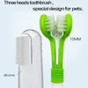 Pet Toothbrush Kit With Soft Dog Finger Toothbrush Pet Multi-angle Cleaning Tooth Dog Cat Dental Care ToothBrushes Set for Pets