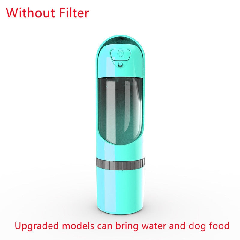 Portable Dog Water Bottle Drinking Bowls for Dog Feeding Water Dispenser Pet Activated Carbon Filter Bowl Outdoor Dog Feeder