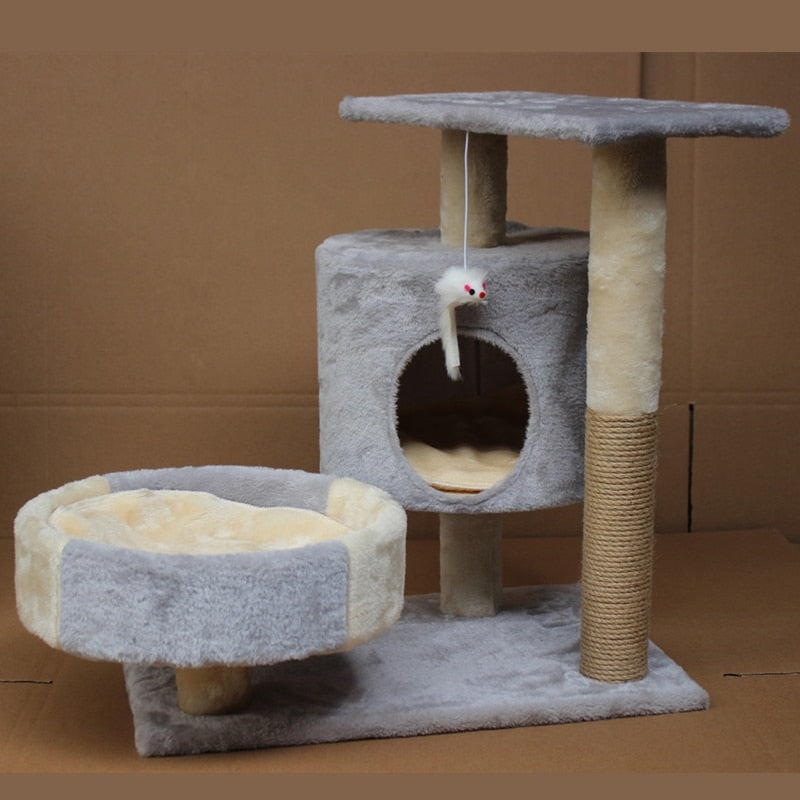 Cat&#39;s Climbing Tree Tower Pets Play Tree Scratching Tree arbre a chat Climbing Jumping Toy Frame Pets rascador gato