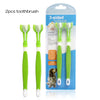 Pet Toothbrush Kit With Soft Dog Finger Toothbrush Pet Multi-angle Cleaning Tooth Dog Cat Dental Care ToothBrushes Set for Pets