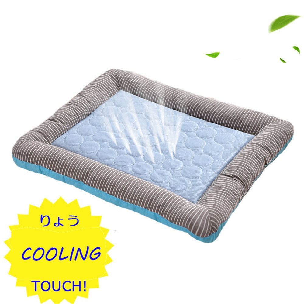 Cooling Pet Bed For Dogs house dog beds for large dogs Pets Products For Puppies dog bed mat Cool Breathable Cat sofa supplies