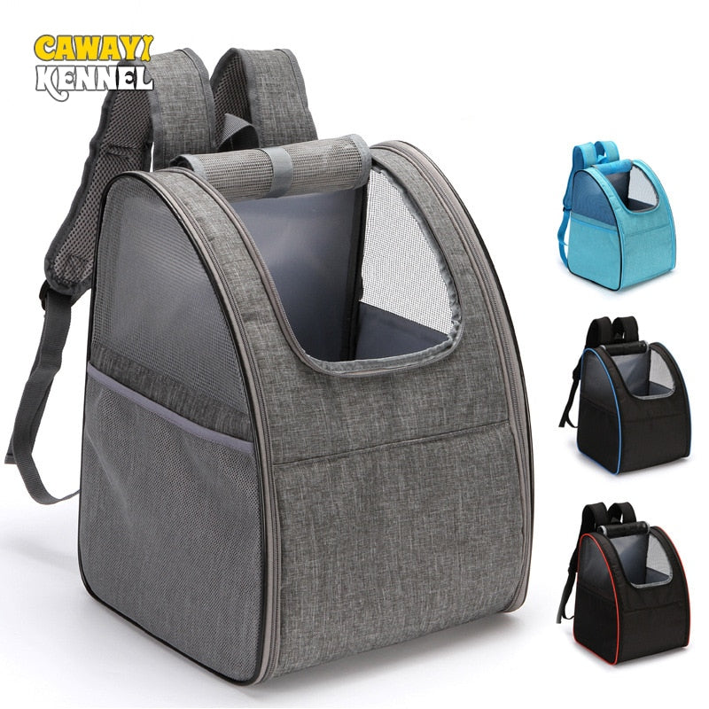 CAWAYI KENNEL Oxford Pet Backpack Dog Outing Bag Carrying Bags for Dogs Cats Travel Carries Bag mochila para perro honden tassen