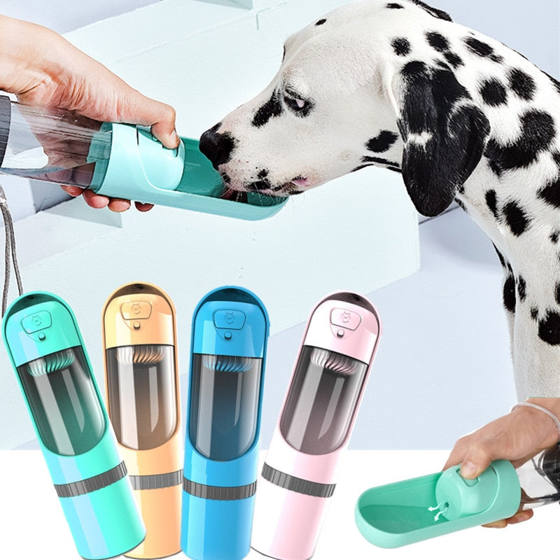 Portable Dog Water Bottle Drinking Bowls for Dog Feeding Water Dispenser Pet Activated Carbon Filter Bowl Outdoor Dog Feeder